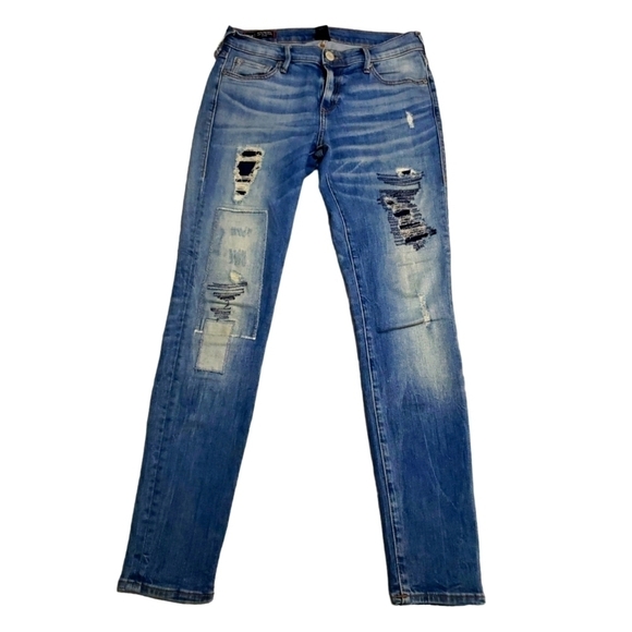 TRUE Religion women's Halle Mid Rise Super Skinny Jeans Size 27